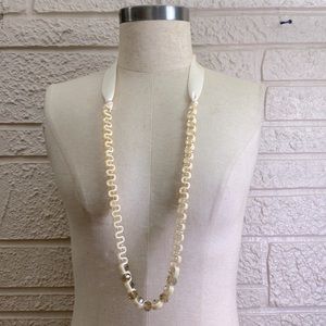 🌹Chico’s Crystal Beads Woven Necklace